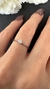 Anel ouro branco solitário 4 garras diamante 3mm na internet