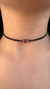 Colar ouro amarelo choker espinélio com uma pedra central de rubi - Lavoro Joias
