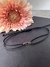 Pulseira ouro amarelo placa 3x10mm com gravação personalizável linha macramê