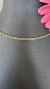 Corrente ouro amarelo elos cadeados oca (chanfrados) Fio 1 com 2,8mm largura a partir de 40cm de comprimento - comprar online