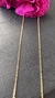 Corrente ouro amarelo elos cadeados retos maciça Fio 1 com 0,95mm espessura a partir de 40cm comprimento - comprar online