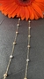 Colar ouro amarelo rose e branco bolas 3mm - comprar online