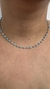 Colar ouro amarelo turquesa arizona esfera facetada 3mm - loja online