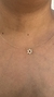 Colar ouro amarelo fio semi maleável ouro pingente Estrela de Davi com 30 diamantes de 1mm - Lavoro Joias