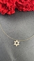 Colar ouro amarelo fio semi maleável ouro pingente Estrela de Davi com 30 diamantes de 1mm - comprar online