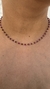 Imagem do Colar ouro amarelo rubi esfera facetada 3mm