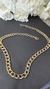 Gargantilha ouro amarelo corrente elos grumet até 6,8mm largura - comprar online