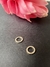 Par de pingente para brinco círculo 1cm de diâmetro com 32 diamantes 1,3mm