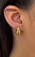 Brinco ouro amarelo gota gorda M 18mm altura - loja online