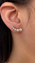 Brinco ouro amarelo earfuff 5 moissanitas de 2,3 a 4mm - loja online