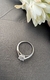 Anel ouro branco solitário 4 garras diamante laboratório oval 5,64x8,39mm 1,03ct na internet