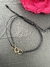 Pulseira ouro amarelo 3 corações vazados entrelaçados 6mm altura - comprar online