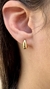 Brinco ouro amarelo argola gota P 11,7mm de altura na internet