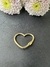 Pingente fecho ouro amarelo coração 2,6cm altura - comprar online