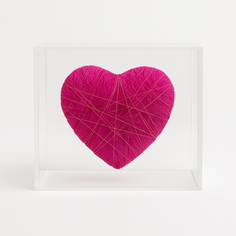 Coração G Entrelaçado - Pink - comprar online