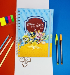 Caderno Pautado Personalizado 15x21 - Patrulha Canina