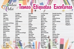 Etiquetas Escolares - resistente a àgua - Combo 02 - comprar online