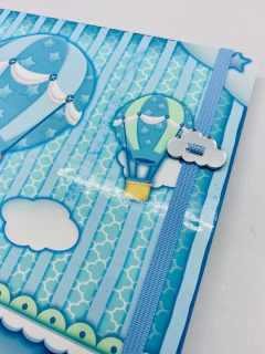 Livro do Bebê – Ursinho Baloeiro - Menino - Analice Ateliê