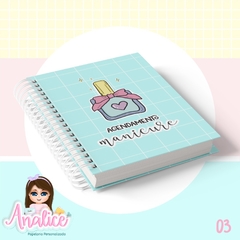 Caderno de Agendamento MANICURE - SEM DATA - 19X27 na internet