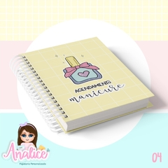 Caderno de Agendamento MANICURE - SEM DATA - 19X27 - Analice Ateliê