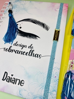 Kit Agenda Personalizada + Caneca + Chaveiro espelho personalizado - Design de Sobrancelhas - comprar online