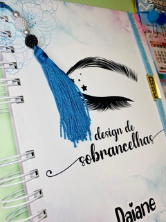 Kit Agenda Personalizada + Caneca + Chaveiro espelho personalizado - Design de Sobrancelhas na internet