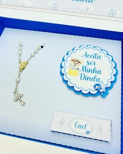 Imagem do Caixa Convite Padrinho - Coleção Afeto - Urso Baloeiro