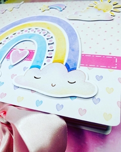 Imagem do Caixa Convite Padrinho - Coleção Afeto - Arco-íris