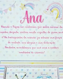 Caixa Convite Padrinho - Coleção Afeto - Arco-íris na internet