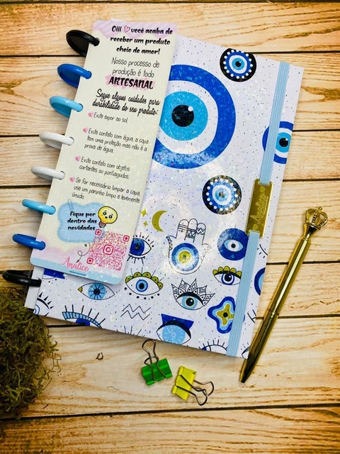 Caderno de Discos - Coleção Olho Grego - Branca