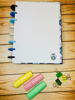 Caderno de Discos - Coleção Olho Grego - Azul - comprar online