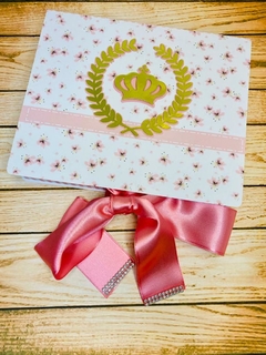 Caixa Convite Padrinho - Coleção Afeto - Realeza Menina