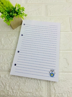 Imagem do Fichário Personalizado Olho Grego Branco