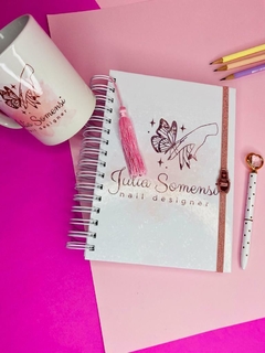Kit Agenda Personalizada + Caneca personalizado -Nail Design - loja online