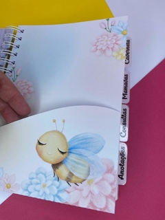 Kit Livro do Bebê / Caderneta Vacina + porta documentos - Tema Abelinha - Menina - comprar online