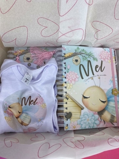 Kit Livro do Bebê / Caderneta Vacina + porta documentos - Tema Abelinha - Menina - comprar online