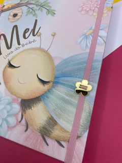Imagem do Kit Livro do Bebê / Caderneta Vacina + porta documentos - Tema Abelinha - Menina