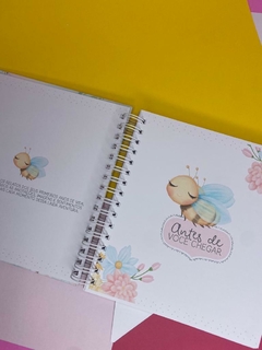 Kit Livro do Bebê / Caderneta Vacina + porta documentos - Tema Abelinha - Menina - comprar online