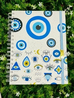 Caderno Pautado Olho Grego - Tamanho 18x24