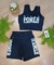 CONJ. SHORTS E TOP C/BOJO E C/ESCRITA - PRETA