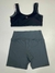 CONJ. DUO SHORTS E TOP PLUS SIZE - TAM GG - Prado Moda Fitness
