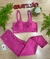 CONJUNTO LEGGING E TOP C/AMARRAÇÃO E C/BOJO - ROSA