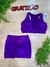 CONJ. SHORTS EMPINA BUMBUM E TOP NADADOR C/BOJO - ROXO