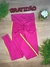 CALÇA LEGGING FAIXA EMPINA BUMBUM C/BOLSO - ROSA - comprar online