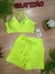 CONJUNTO CANELADO SHORTS EMPINA BUMBUM E TOP C/BOJO - VERDE