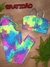 CONJUNTO DE LEGGING C/CORDINHA E TOP S/BOJO - COLORIDO
