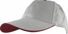 Imagen de Gorra Lisa 6 Gajos 100% Poliester Falso Sandwich c/ Abrojo (LIS605)