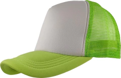 Gorro Trucker Liso visera curva c/frente blanco (GD1196) - Gorros y Sombreros