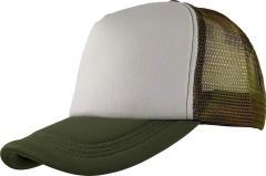 Gorro Trucker Liso visera curva c/frente blanco (GD1196) - Gorros y Sombreros