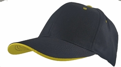 Gorra Lisa 6 Gajos 100% Poliester Falso Sandwich c/ Abrojo (LIS605)